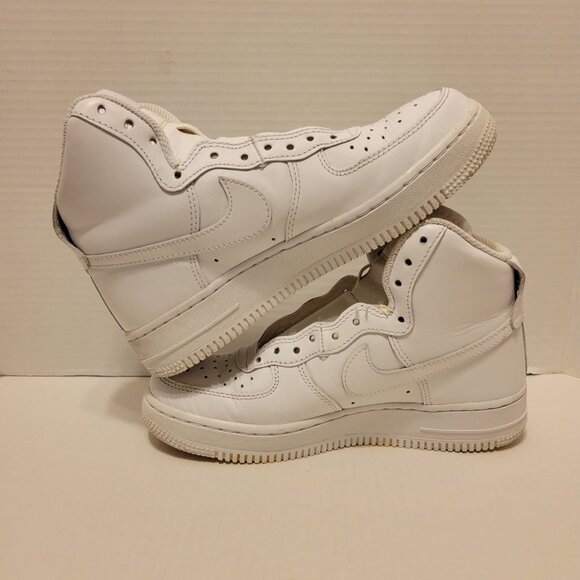Women's Vintage 2019 Nike Air Force 1 High Top Basketball Sneakers Shoes Size 6 - Picture 7 of 12